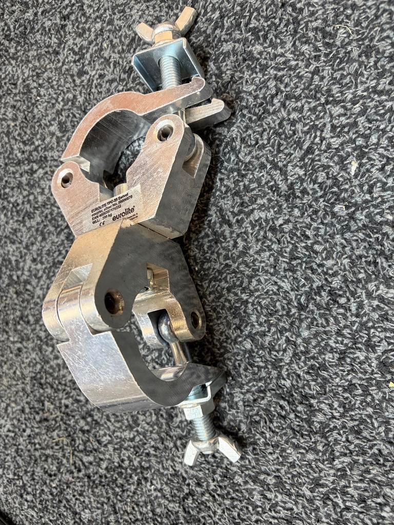 Eurolite Half Coupler TPC-35 dubbel - Zwenkbare klem, Ophalen of Verzenden, Zo goed als nieuw, Overige typen