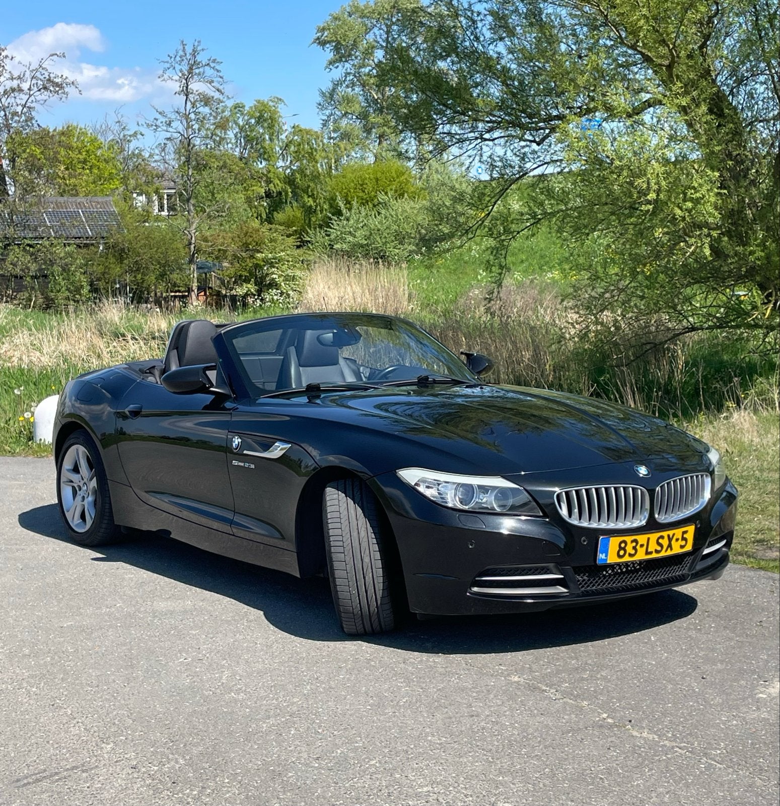 BMW Z4 2.5 Roadster Sdrive 23I, Auto's, Zwart, 2497 cc, Cabriolet, Zwart