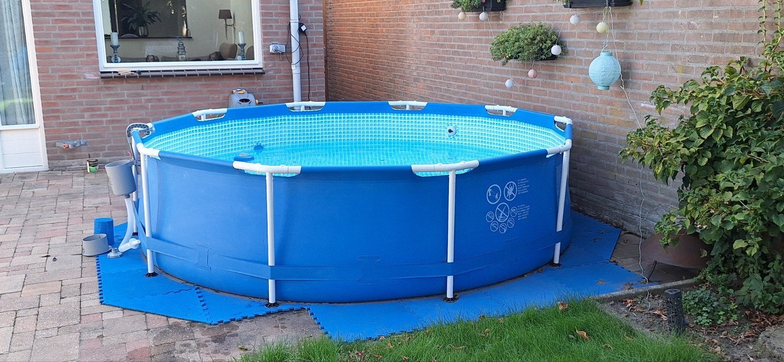 Intex zwembad 3mtr met pomp, filters en accessoires, Ophalen of Verzenden, Gebruikt