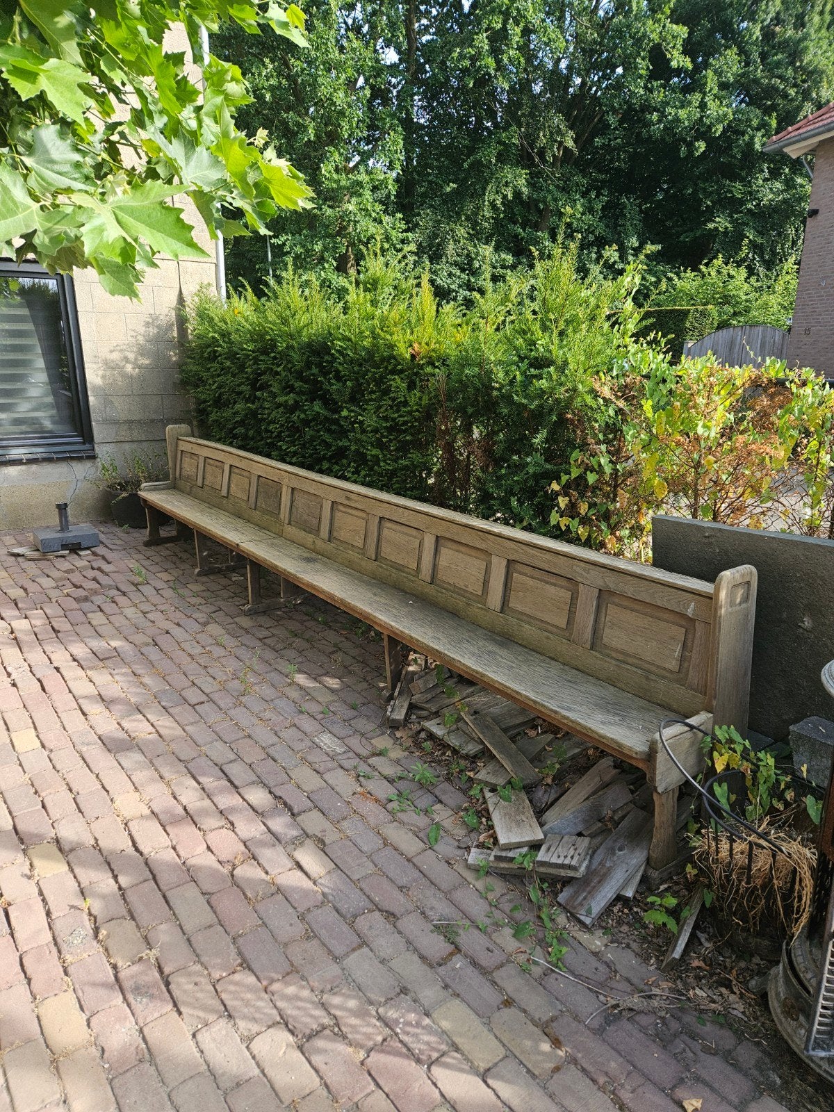 Antieke Kerkbank - Meer dan 6 Meter Lang, Ophalen of Verzenden