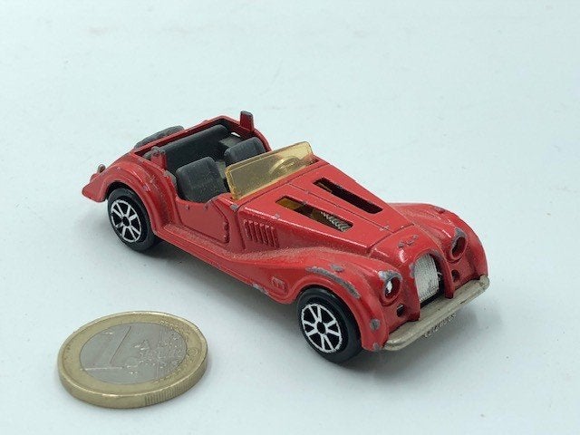 Morgan Rood, Majorette, Hobby en Vrije tijd, Modelauto's | 1:50, Ophalen of Verzenden, Gebruikt, Auto, Majorette