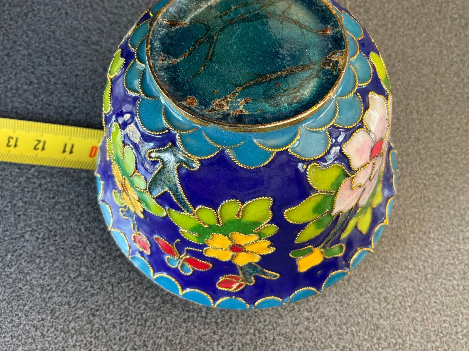Antieke Chinese Cloisonné Kom - Handgemaakt, Ophalen of Verzenden