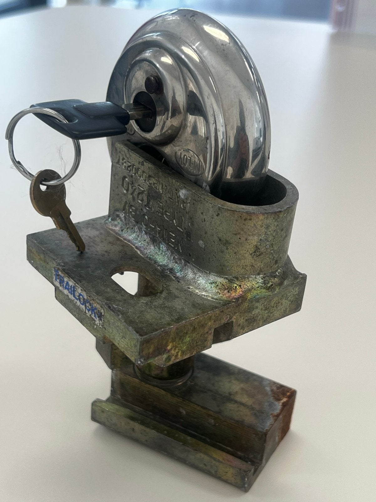 Trail lock - Robuust slot voor aanhanger of container, Ophalen, Gebruikt