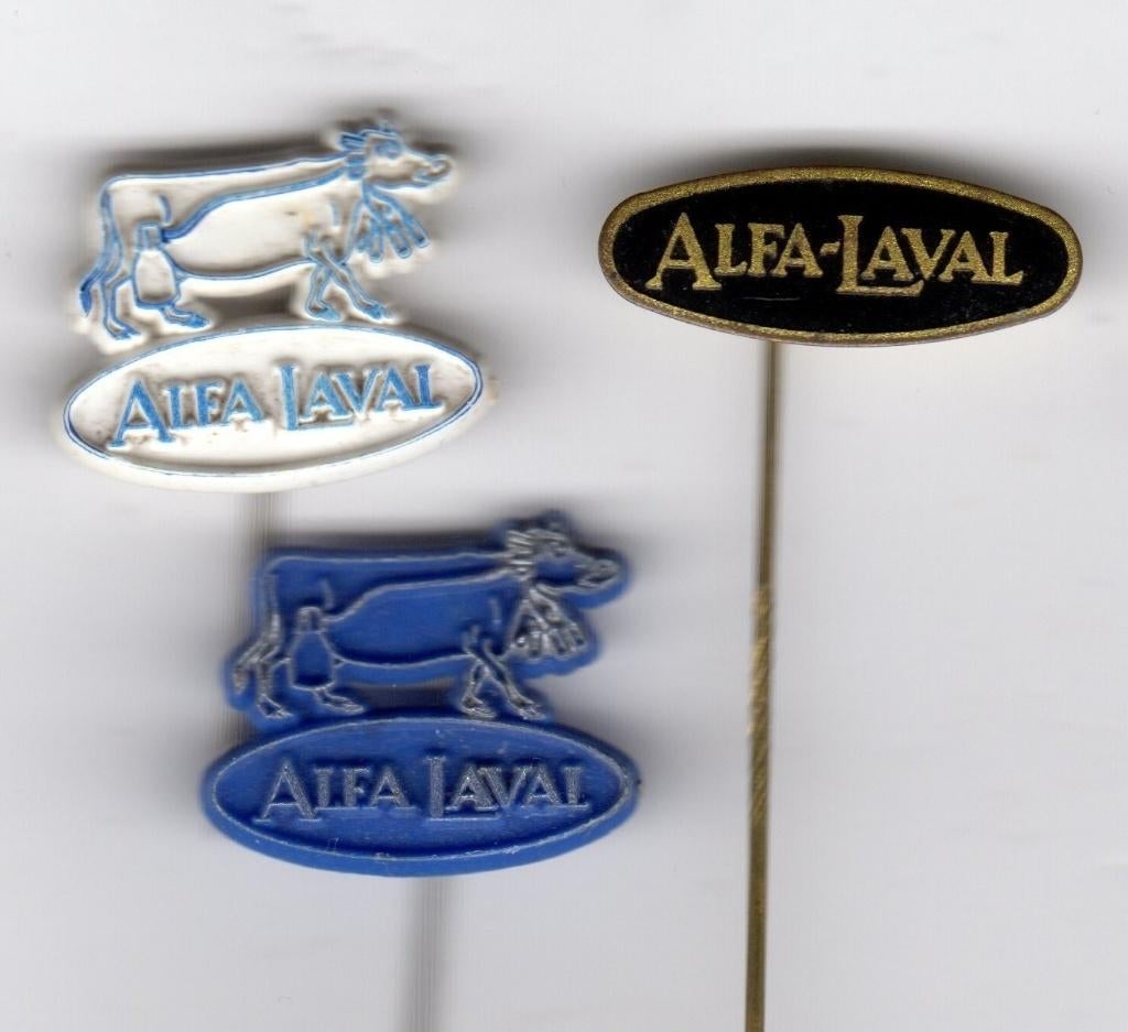 2 speldjes ALFA LAVAL MELKMACHINES KOE (A1), Ophalen of Verzenden, Gebruikt, Overige onderwerpen