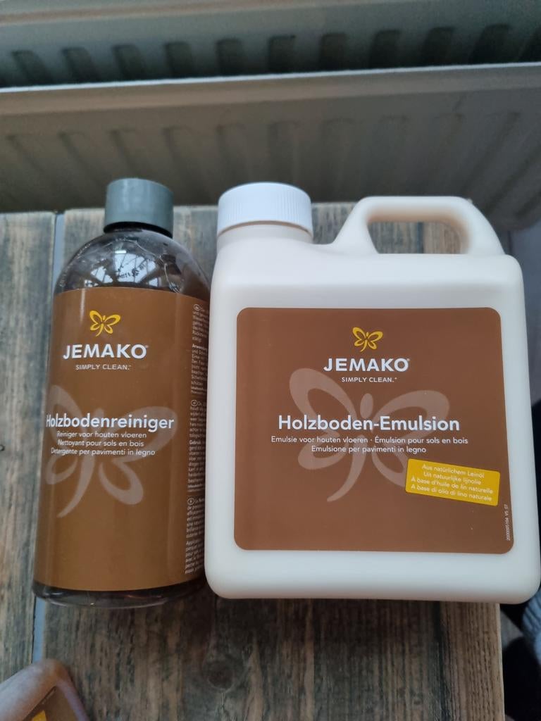 Jemako Holzboden Emulsion en Holzboden Reiniger nieuw!, Ophalen of Verzenden