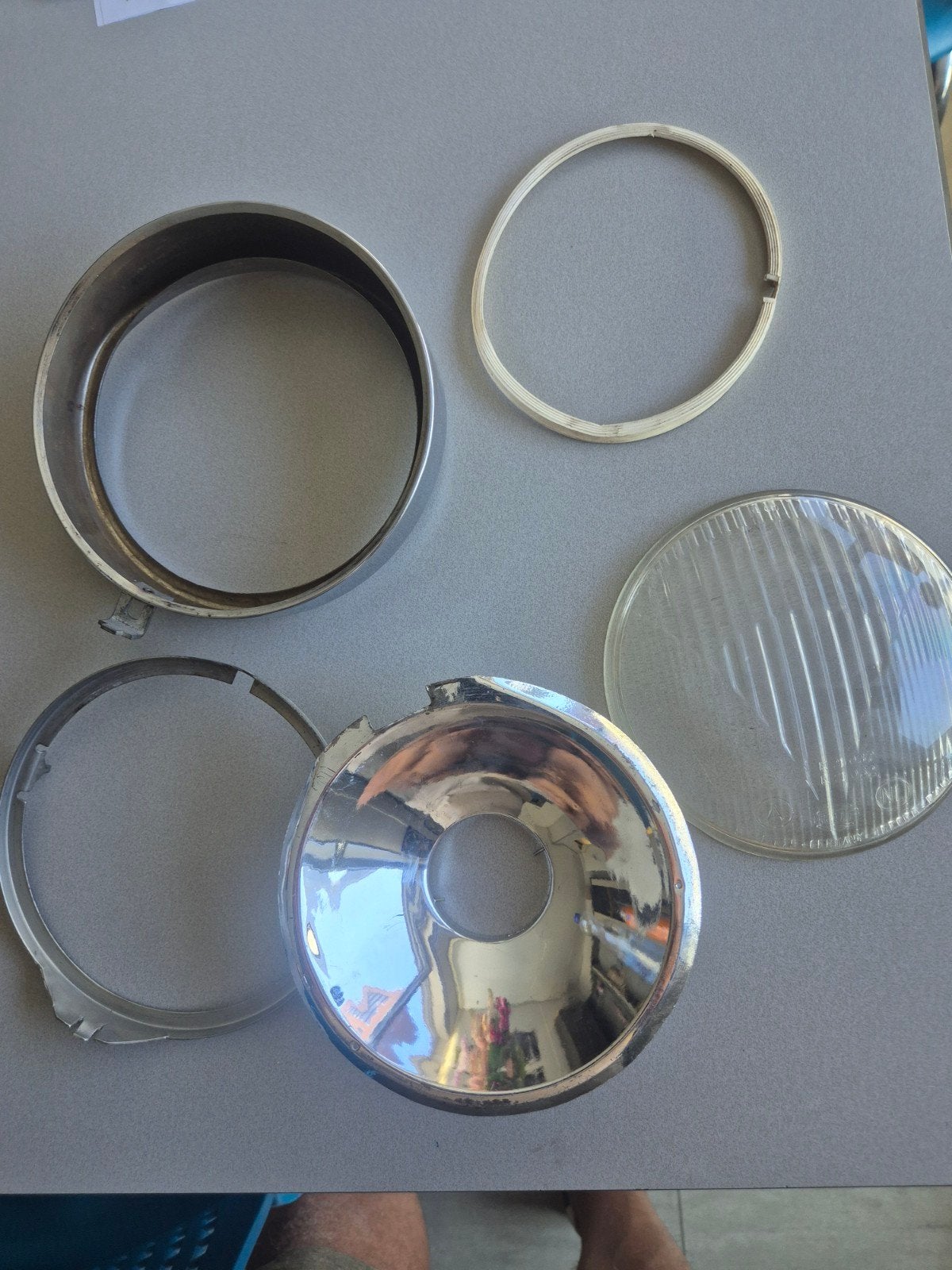 Hella koplamp glas 150 mm voor 517 in goede staat, Fietsen en Brommers, Brommeronderdelen | Zundapp, Gebruikt, Ophalen of Verzenden