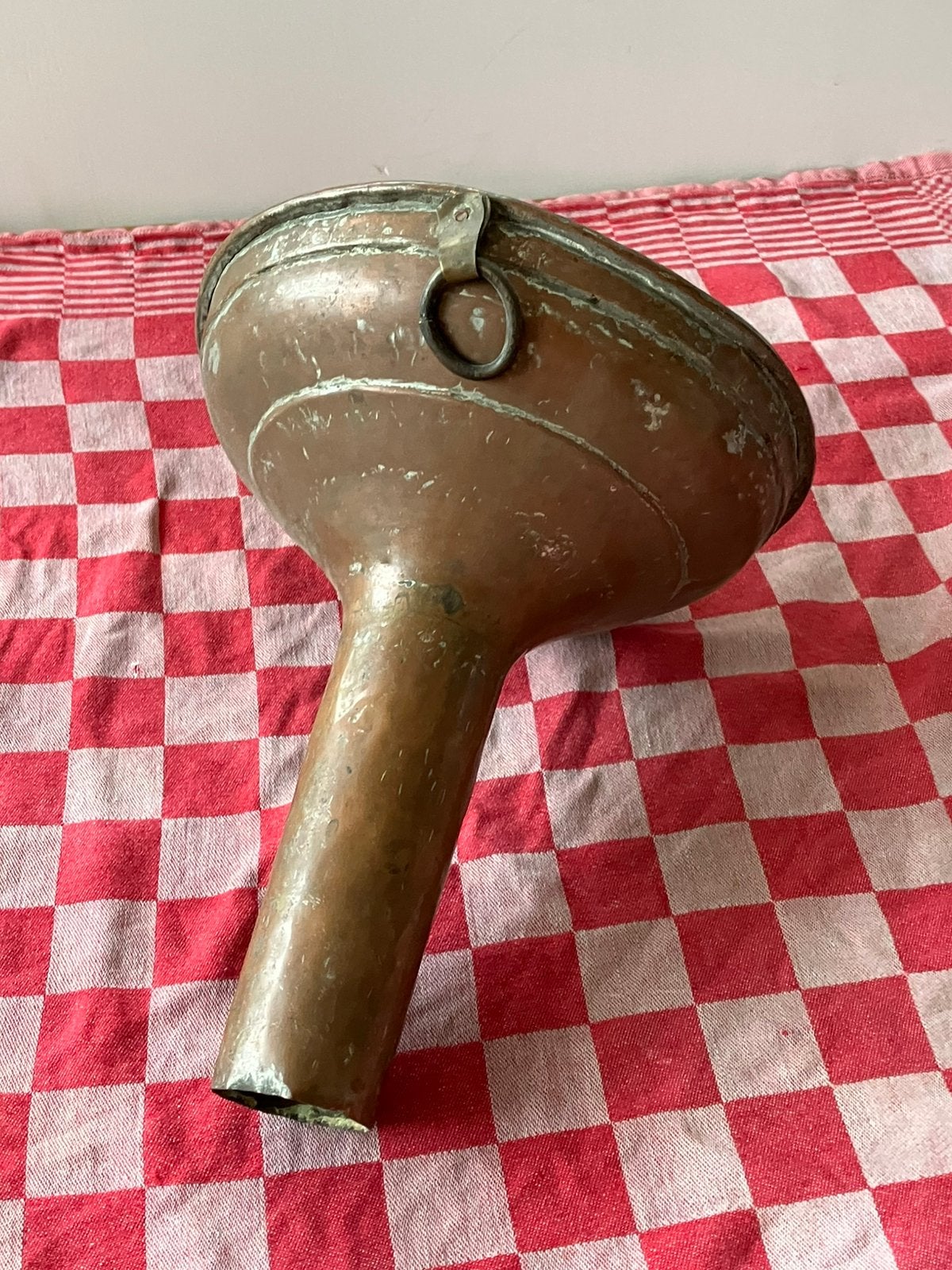 Vintage grote trechter antiek industrieel vultrechter, Ophalen of Verzenden