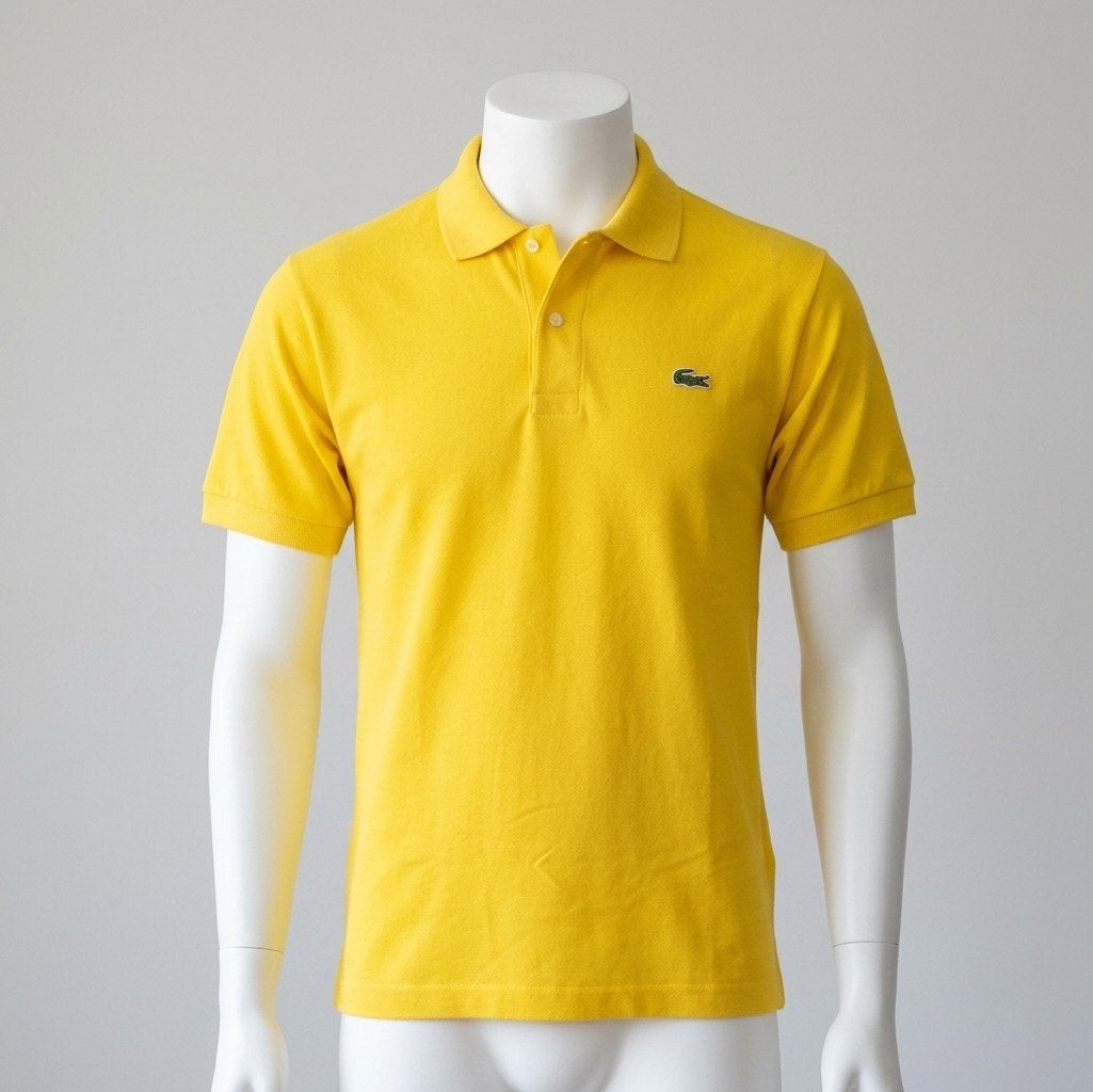 Lacoste Polo Shirt - Geel - Maat L, Kleding | Heren, Maat 52/54 (L), Lacoste, Geel, Ophalen of Verzenden