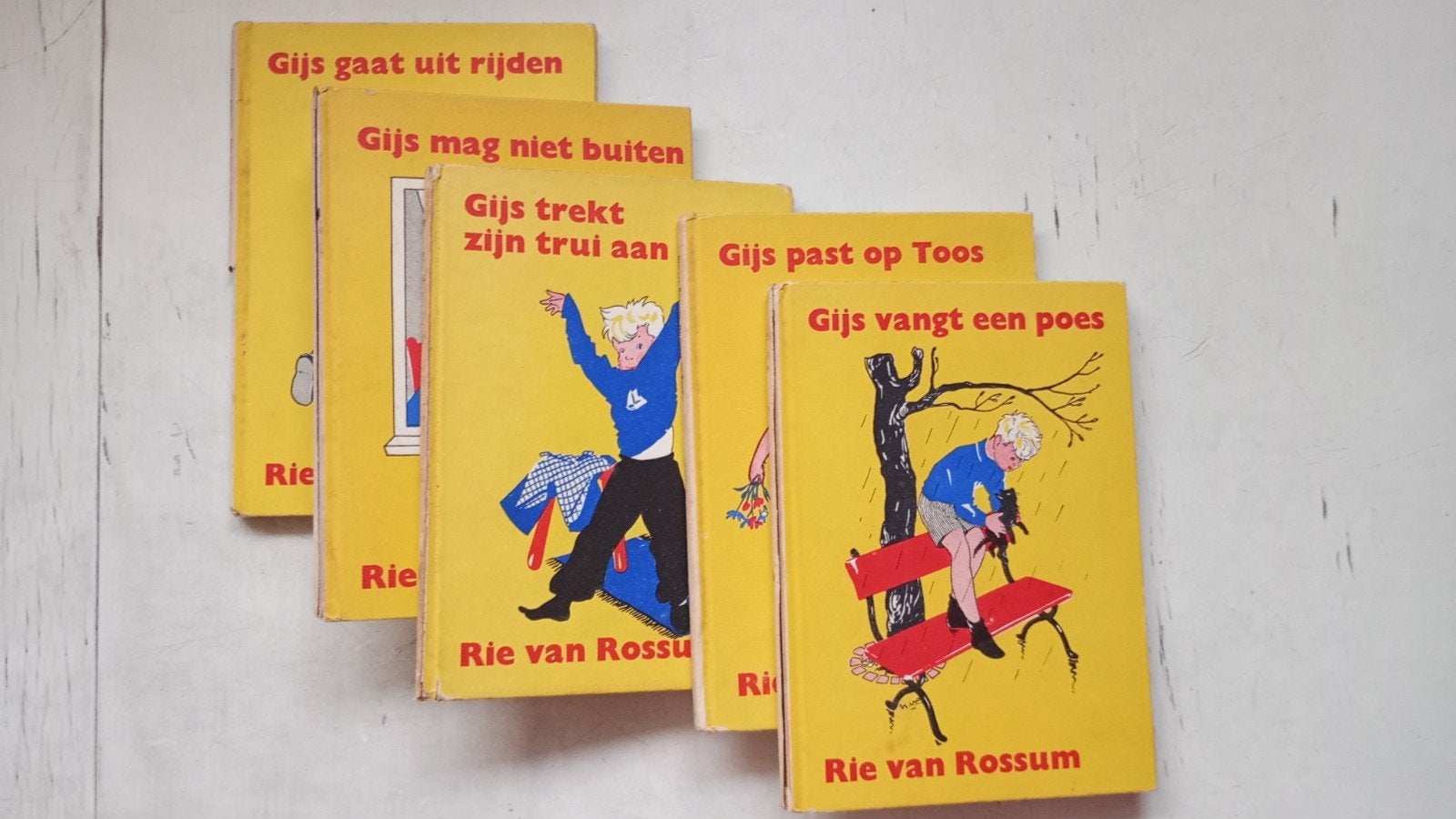 Gijs Grapjas-serie: 5 boeken van Rie van Rossum, Ophalen of Verzenden, Gelezen, Rie van Rossum, Fictie algemeen