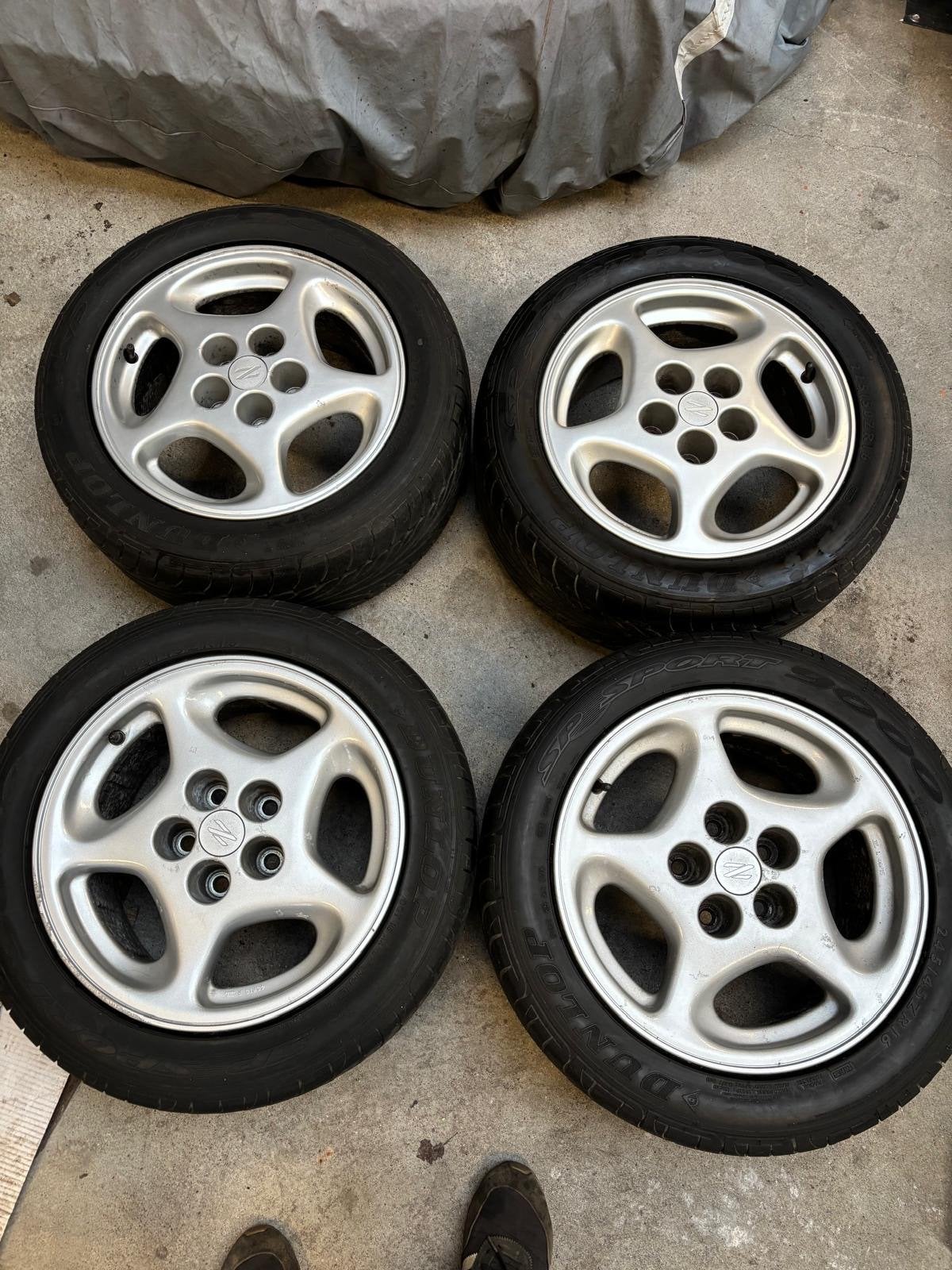 Nissan 300ZX Twin Turbo OEM Velgenset - Origineel - 16 inch, Auto-onderdelen, Ophalen, Gebruikt, 16 inch, Banden en Velgen