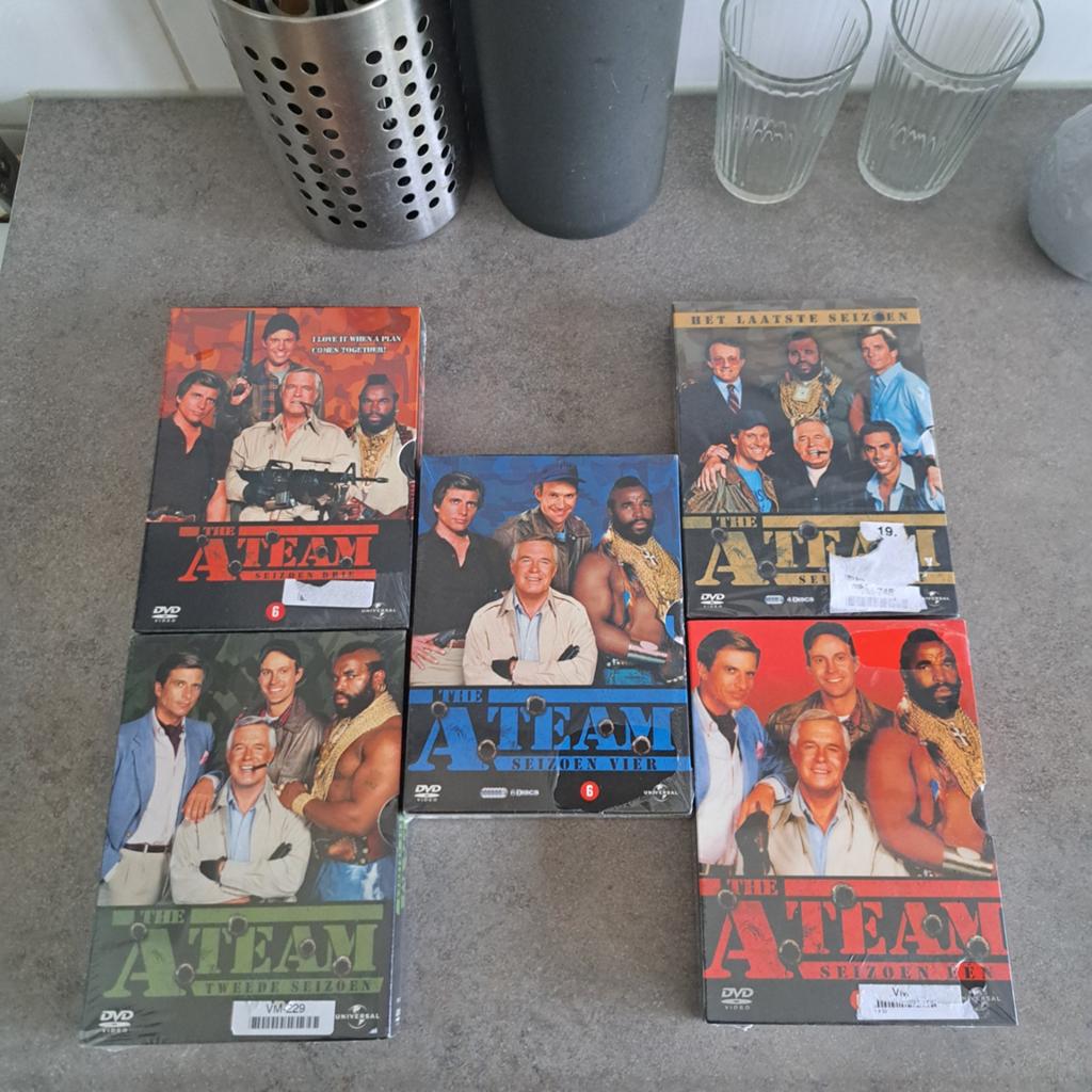 5x een hagelnieuwe the a-team dvd box, alle afleveringen, NL, Cd's en Dvd's, Dvd's | Actie, Alle leeftijden, Ophalen of Verzenden