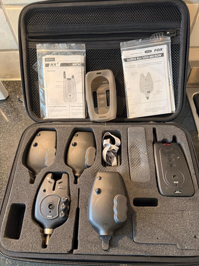 Fox Micron MXr+ beetmelderset met receiver, Watersport en Boten, Ophalen, Zo goed als nieuw, Overige typen