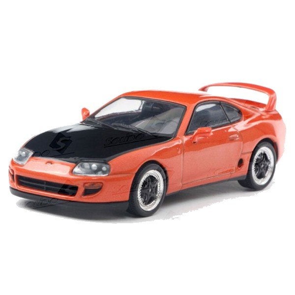 Toyota Supra MK4 2001 Oranje Schaal 1/43 Solido, Solido, Auto, Solido, Nieuw