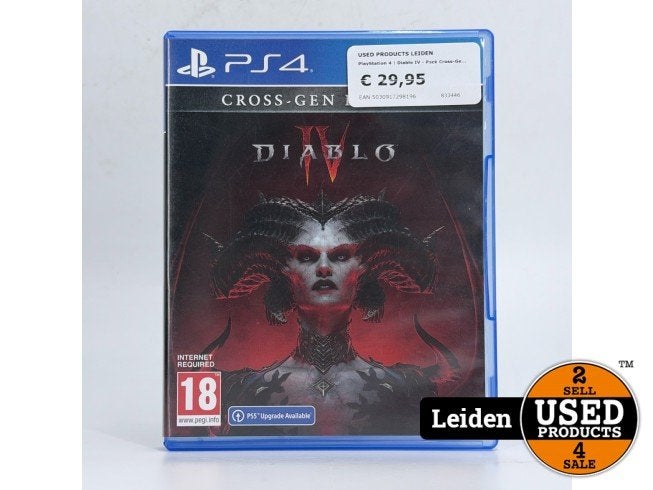 Diablo IV | Cross- Gen Bundle | Playstation 4, Spelcomputers en Games, Sony, Zo goed als nieuw, Support@sony.com, 1-7-1 Konan, Minato-ku
Tokyo 108-0075
Japan
