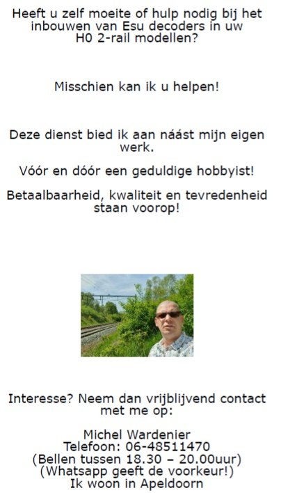 Hulp nodig met Esu lok(sound) decoders?, Ophalen of Verzenden, Gelijkstroom, Locomotief, Overige merken