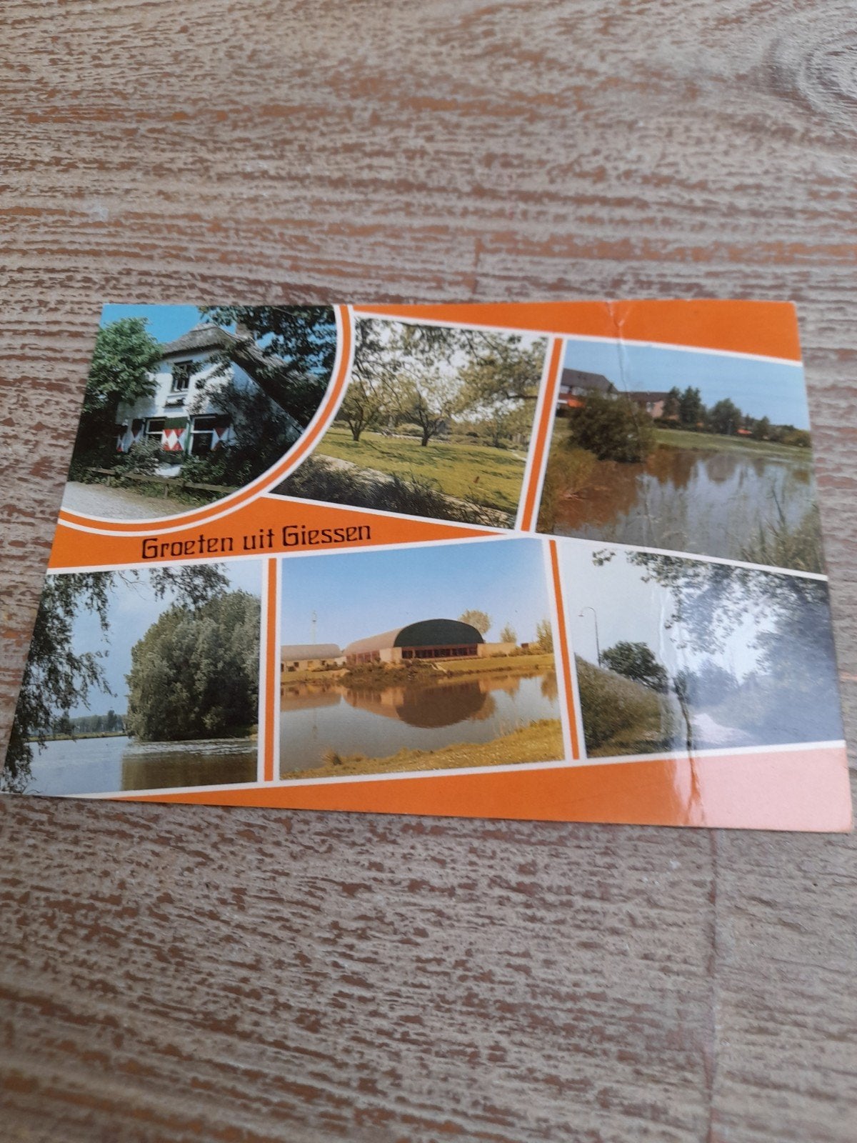 Fotoansichtkaart Groeten uit Giessen, Verzamelen, Ansichtkaarten | Nederland, Ophalen of Verzenden