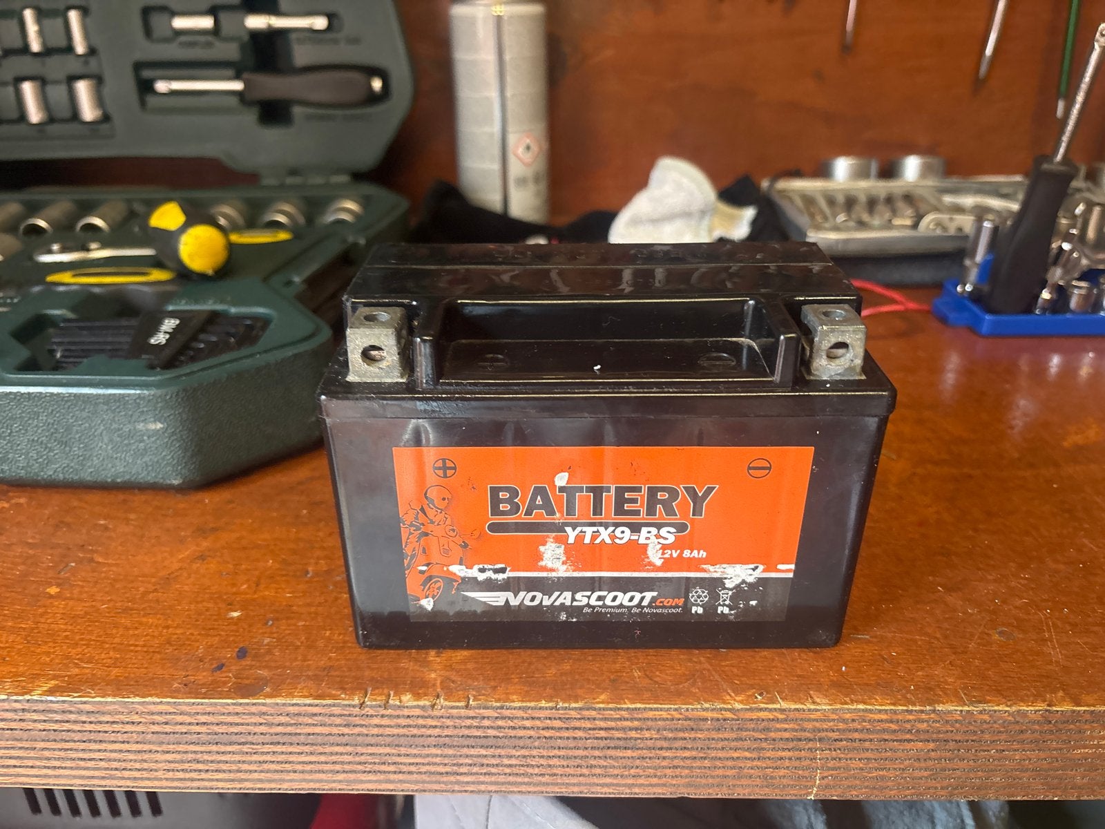 Accu YTX9-BS 12V 8Ah Motorfiets Scooter Batterij, Ophalen of Verzenden, Gebruikt, Universele onderdelen