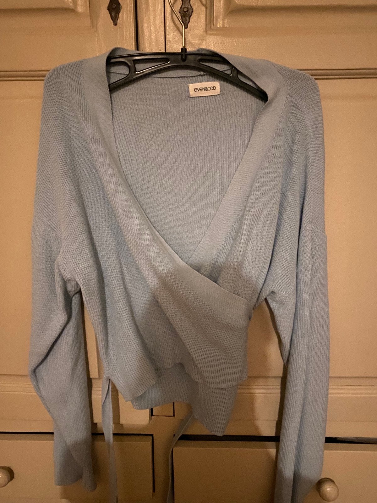 Wikkelvest babyblauw maat 38/40, Kleding | Dames, Ophalen of Verzenden, Zo goed als nieuw, Maat 38/40 (M), Korte mouw