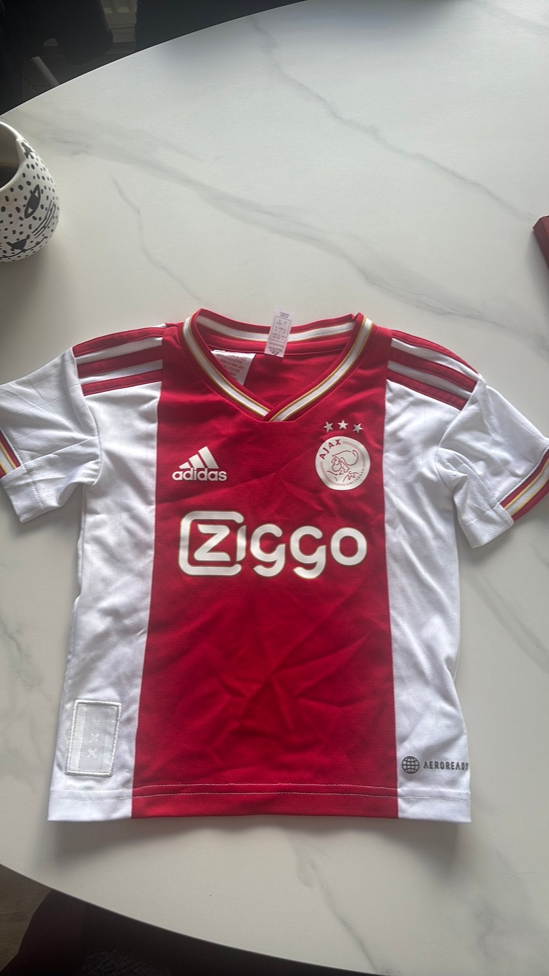 Nieuw AJAX voetbal t shirt maat 92 met naam MAYSON, Ophalen of Verzenden, Nieuw, Shirt