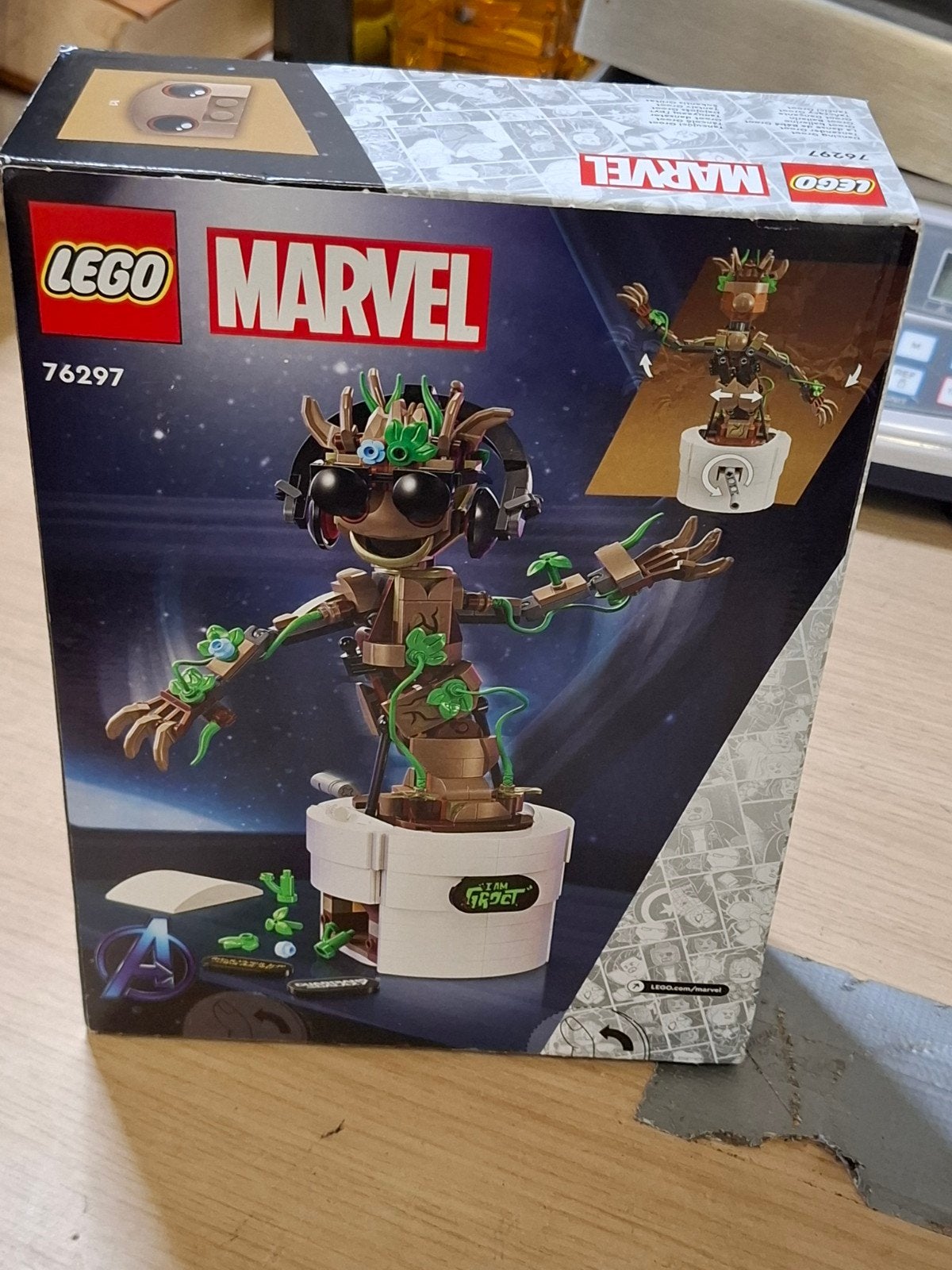 LEGO Marvel 76297 Dancing Groot - Nieuw in doos, Aastvej 1, 7190 Billund, Denemarken, Nieuw, Ophalen of Verzenden, Privacy.officer@lego.com