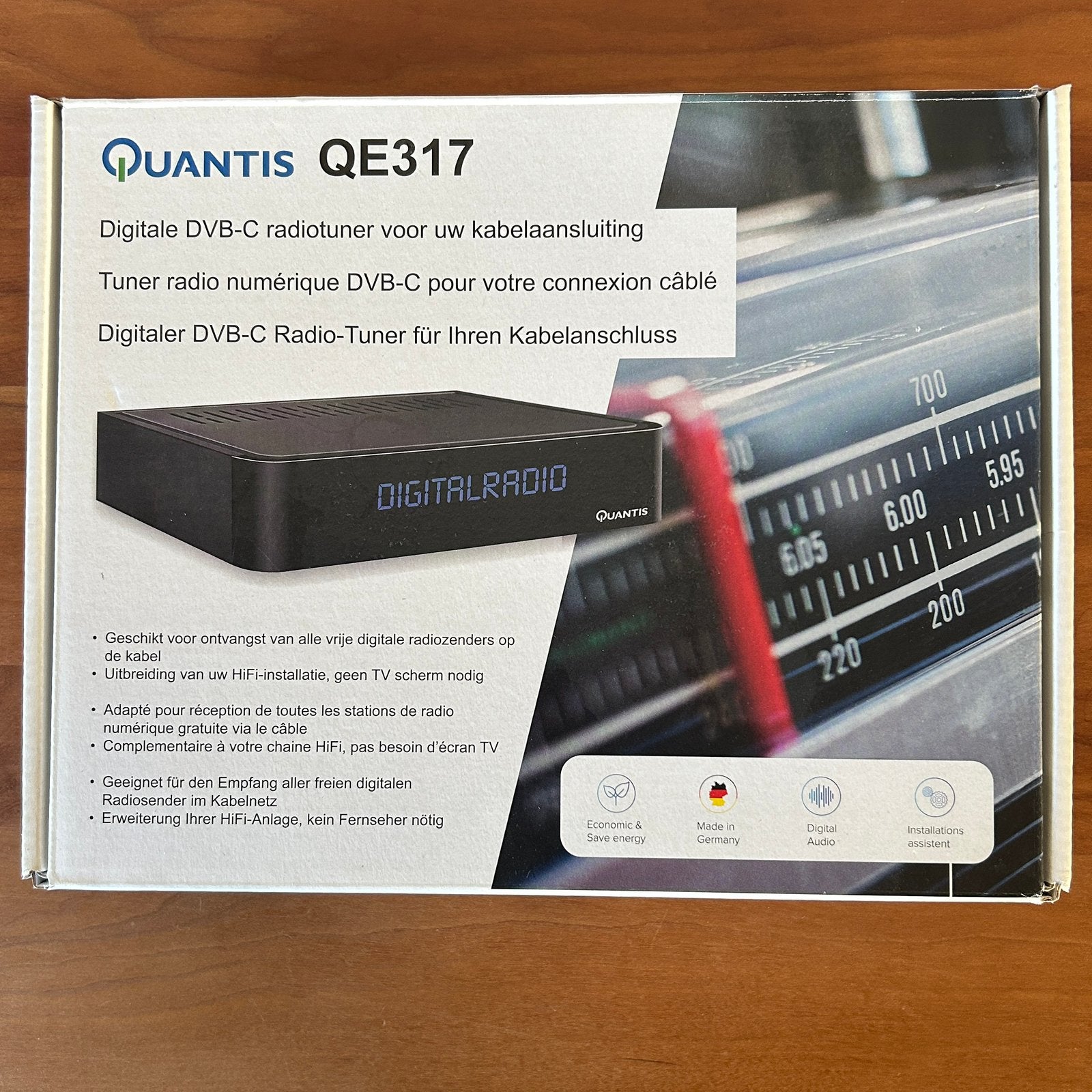 Quantis QE317 Digitale radiotuner (ZIGGO), Ophalen, Zo goed als nieuw