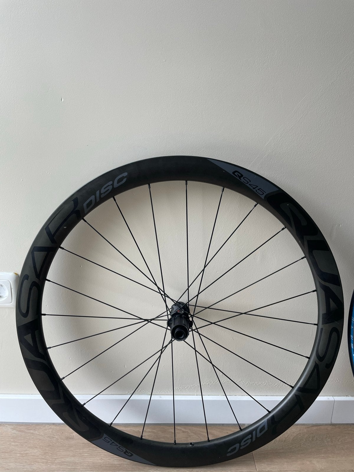 Quasar QS45 carbon wielset met DT240 naven, Fietsen en Brommers, Fietsonderdelen, Gebruikt, Racefiets, Carbon, Ophalen