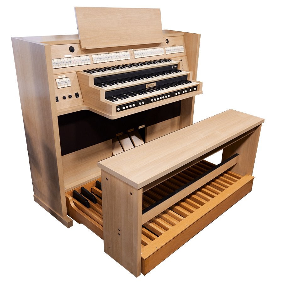 Domus Chorale 8 Occasion Blank Eiken Orgel, 3 klavieren, 3364AE, Ophalen of Verzenden, Info@johdeheer.nl