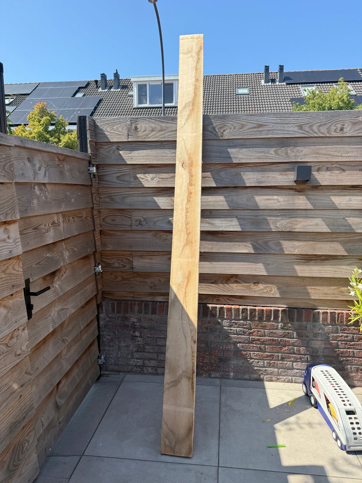 Nieuwe Eiken Plank - 300x20x3,2 cm, Doe-het-zelf en Verbouw, Hout en Planken, Ophalen, 25 tot 50 mm, Eiken, Nieuw