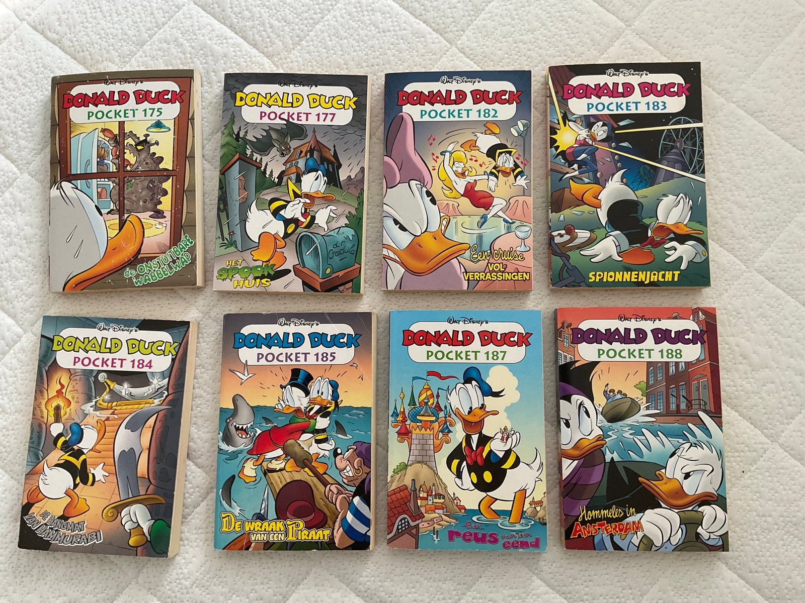 Donald Duck Pockets - Nummers 175, 177, 182-185, 187, 188, Boeken, Meerdere stripboeken, Ophalen of Verzenden, Gelezen