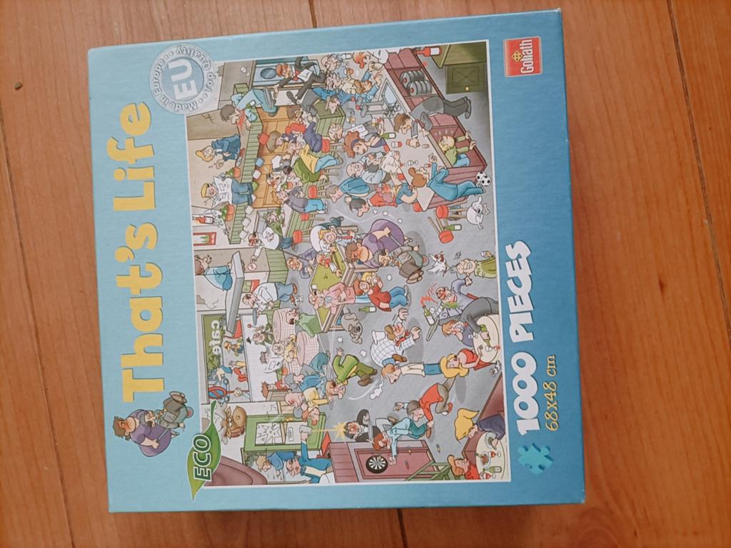 Goliath That's Life Legpuzzel 1000 stukjes, Hobby en Vrije tijd, Denksport en Puzzels, Ophalen, 500 t/m 1500 stukjes, Gebruikt