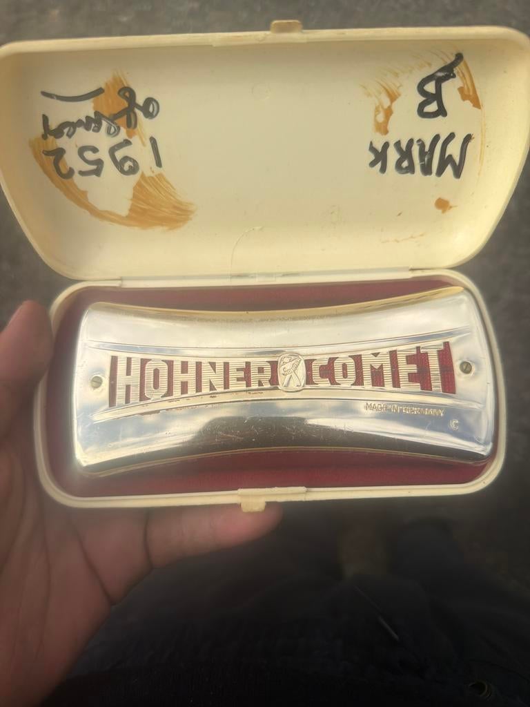 Hohner Comet Mondharmonica uit 1952 met koffer, Gebruikt, C-mondharmonica, Ophalen of Verzenden, Met koffer of doosje