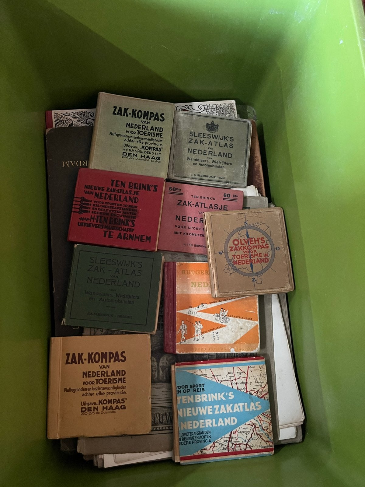 Vintage Nederlandse Zak-Atlassen en Reisgidsen Collectie, Reisgids of -boek, Benelux, Ophalen, Gelezen