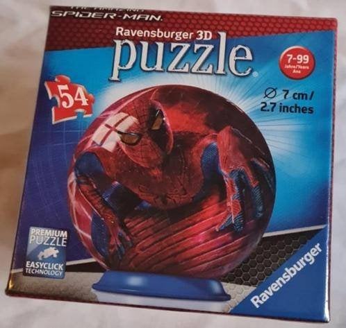 ravensburger puzzelbal spiderman,54 stukjes(b), Verzenden, Minder dan 500 stukjes, Nieuw, Overige typen