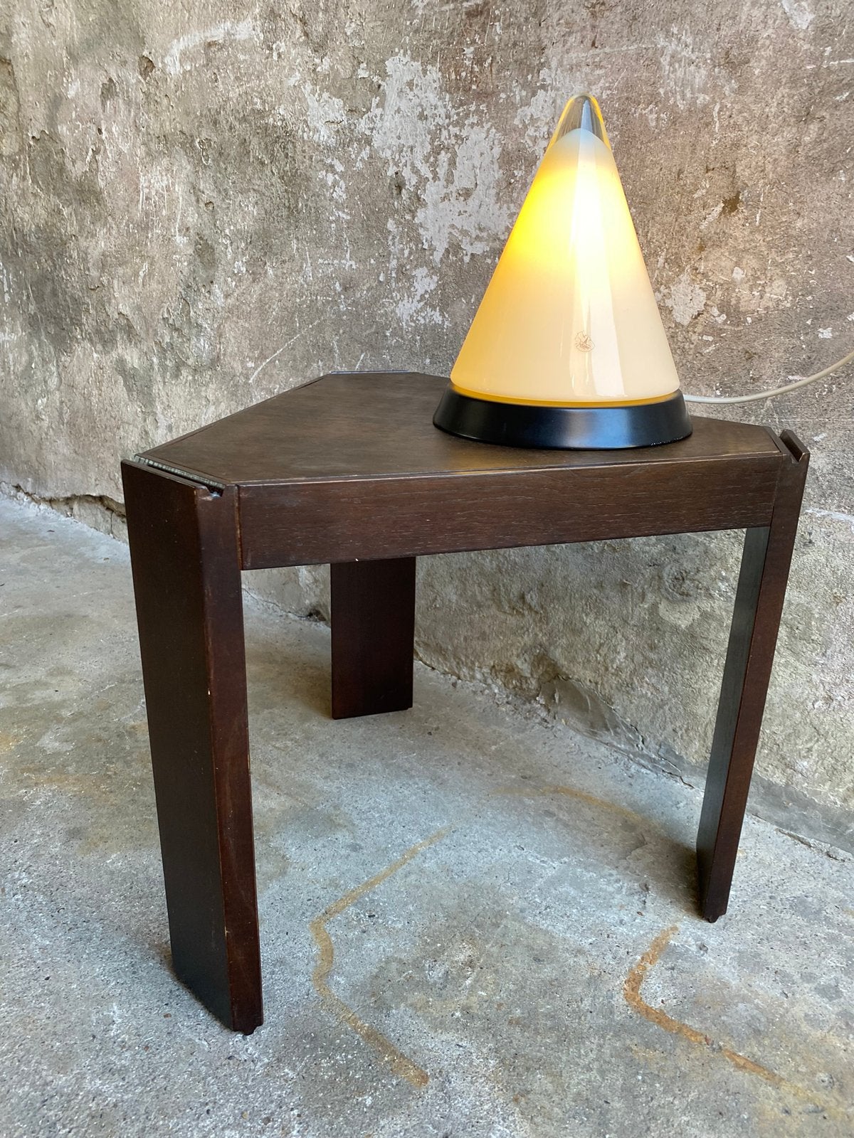Peill en Putzler glazen teepee cone lamp , jaren 80, Gebruikt, Overige merken, 25 cm, E14 (klein)