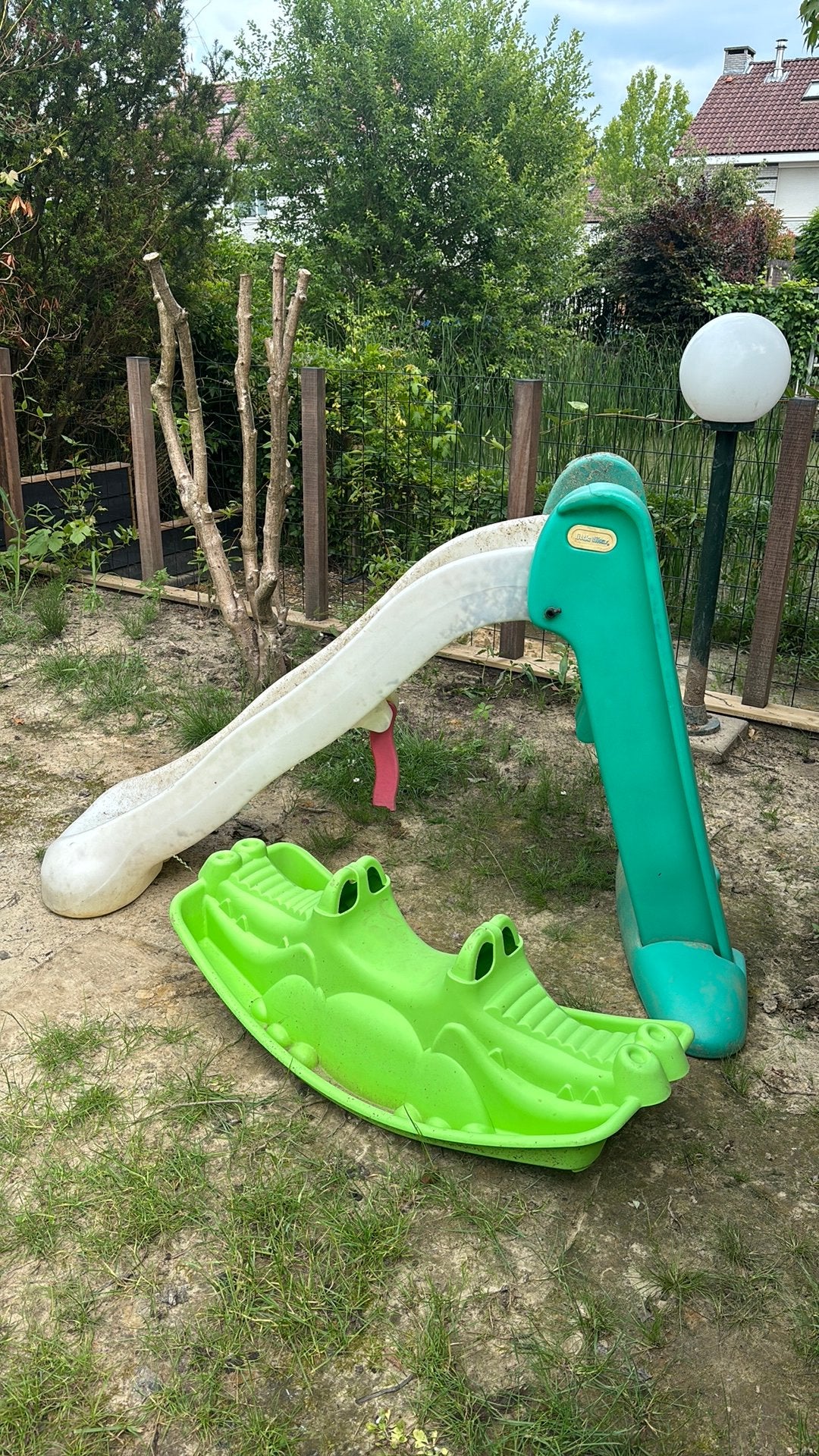 GRATIS, Glijbaan en wip wap, Ophalen, Zo goed als nieuw, Glijbaan