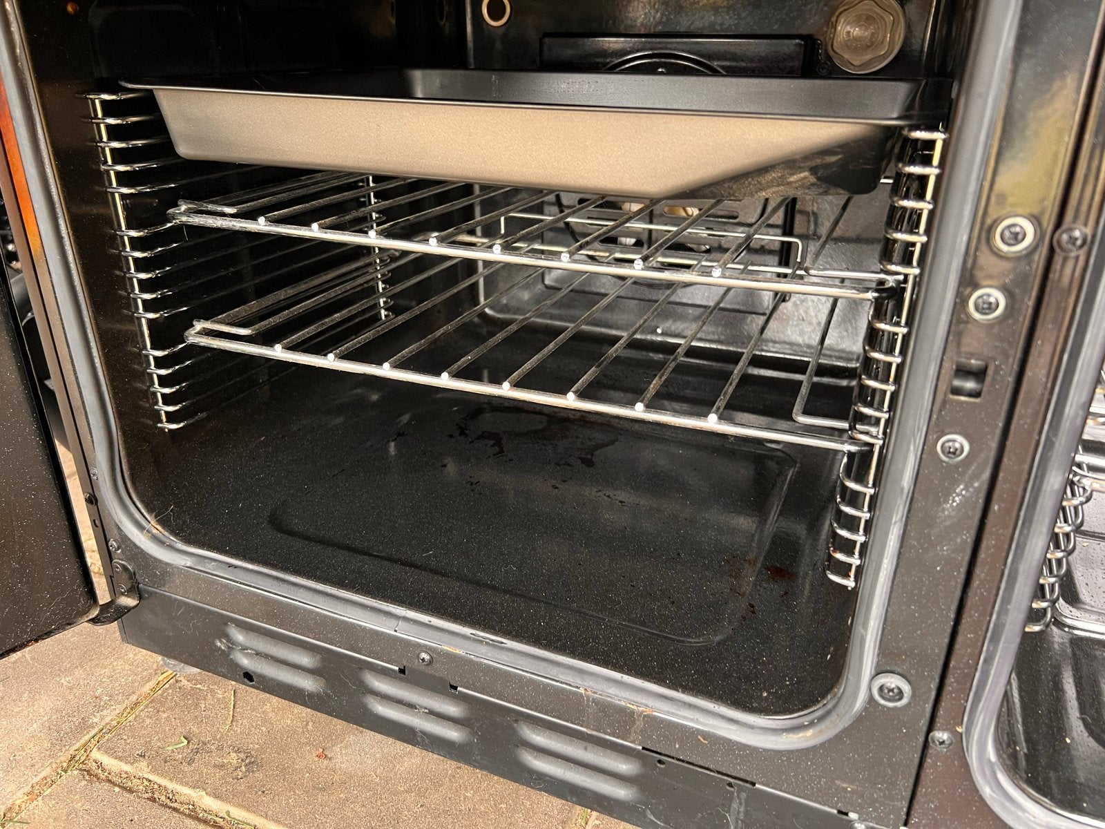 Belling Farmhouse 90Ei Inductie Fornuis Zwart, Witgoed en Apparatuur, Ophalen, 60 cm of meer, Grill, Zo goed als nieuw