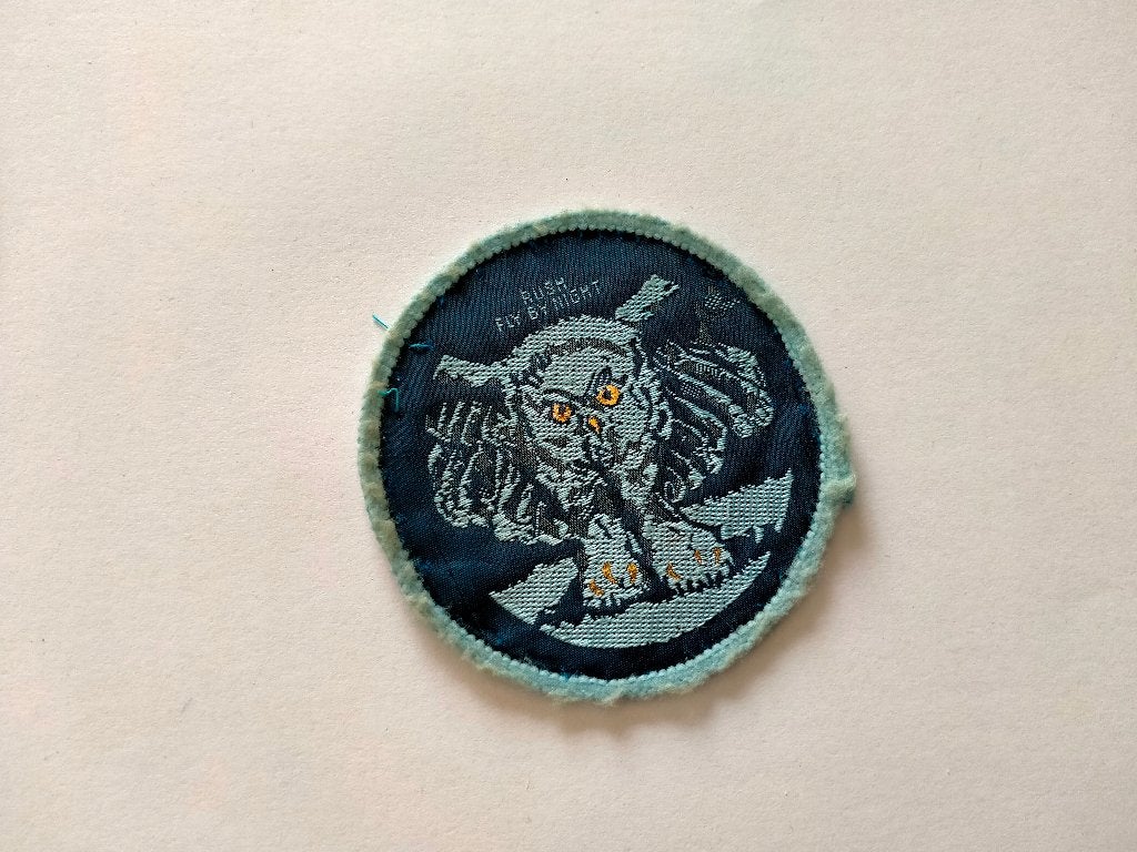 Rush fly by night vintage muziek rock kleding embleem patch, Verzamelen, Ophalen of Verzenden, Gebruikt, Kleding