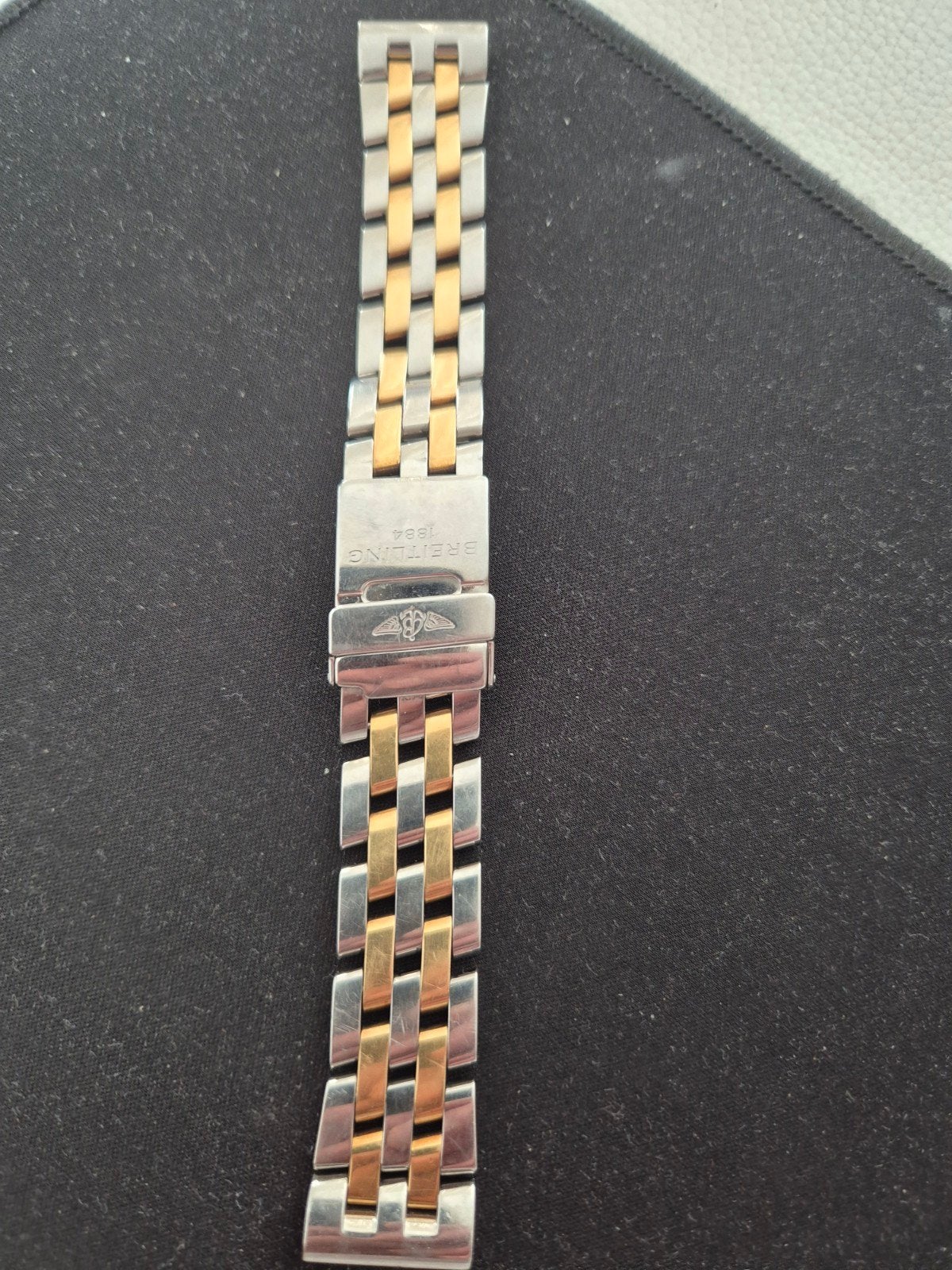Breitling gouden horlogeband, Sieraden, Tassen en Uiterlijk, Horloges | Dames, Ophalen of Verzenden, Zo goed als nieuw, Goud, Overige merken