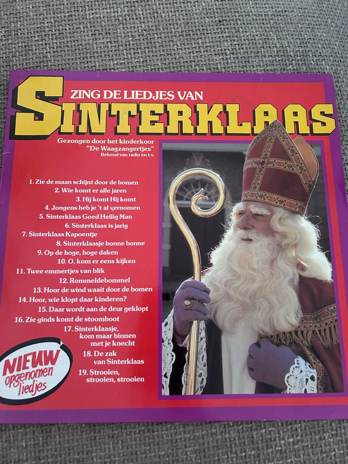 de Liedjes van Sinterklaas LP Kinderkoor De Waagzangertj, Cd's en Dvd's, Ophalen of Verzenden, Zo goed als nieuw, Sinterklaas