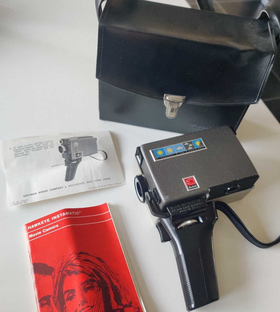Kodak camera met tasje vintage, Ophalen, Hi 8, Camera