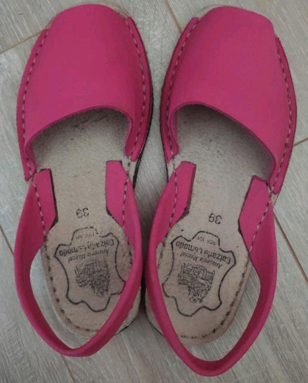 Nieuwe Spaanse Avarca sandalen - Maat 39, Nieuw, Avarca, Roze, Sandalen of Muiltjes