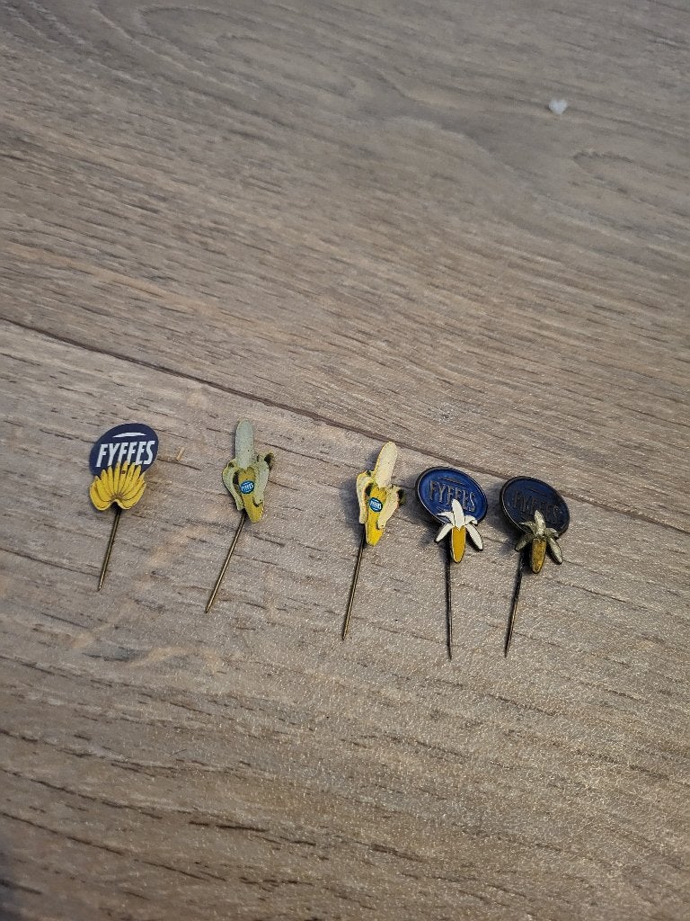 5x Pins Speldjes Fyffes Bananen, Ophalen of Verzenden, Zo goed als nieuw