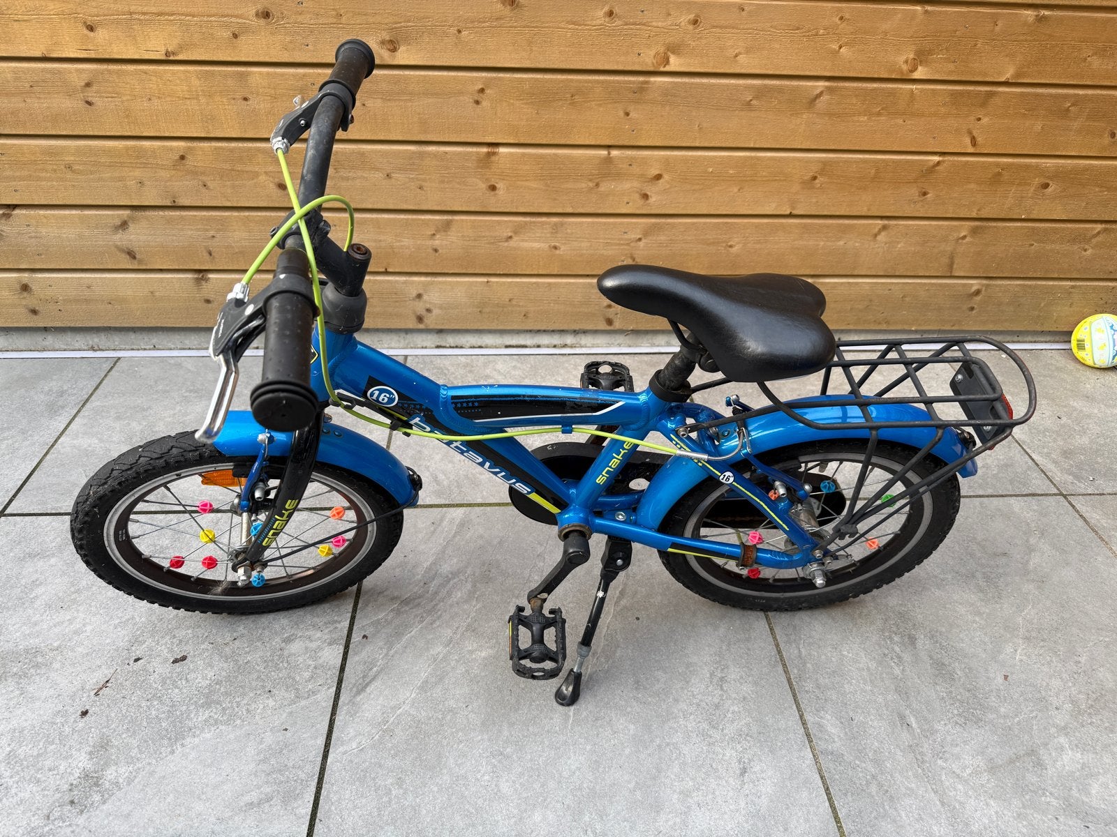 Batavus Snake 16 inch kinderfiets - Blauw, Fietsen en Brommers, Fietsen | Kinderfietsjes, Ophalen, Gebruikt, Velgrem, 16 tot 20 inch