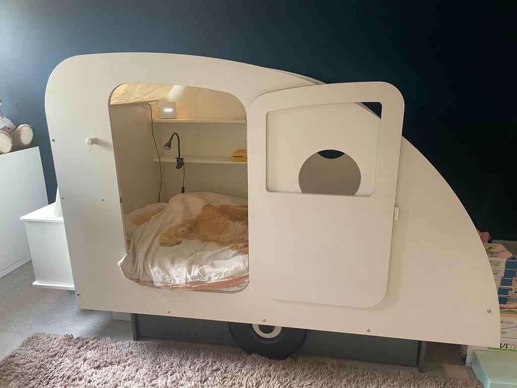 Origineel Caravanbed - Mathy by bols, Ophalen, Gebruikt, 100 cm of meer, Matras
