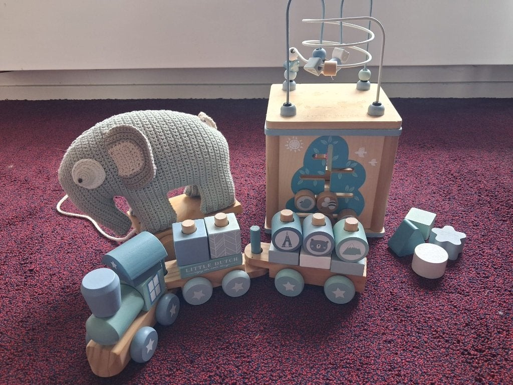 Houten speelgoed set 1, Ophalen, Zo goed als nieuw, Overige typen