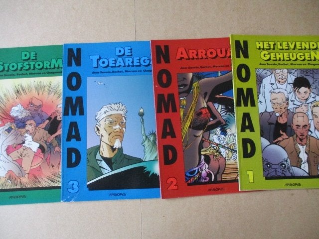 w0219 nomad 1 t/m 8, Boeken, Stripboeken, Meerdere stripboeken, Ophalen, Gelezen