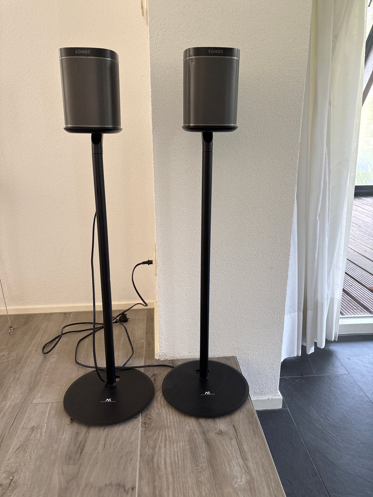 Sonos One SL speakerset met standaarden, Ophalen, Speakerset, WiFi, Zo goed als nieuw