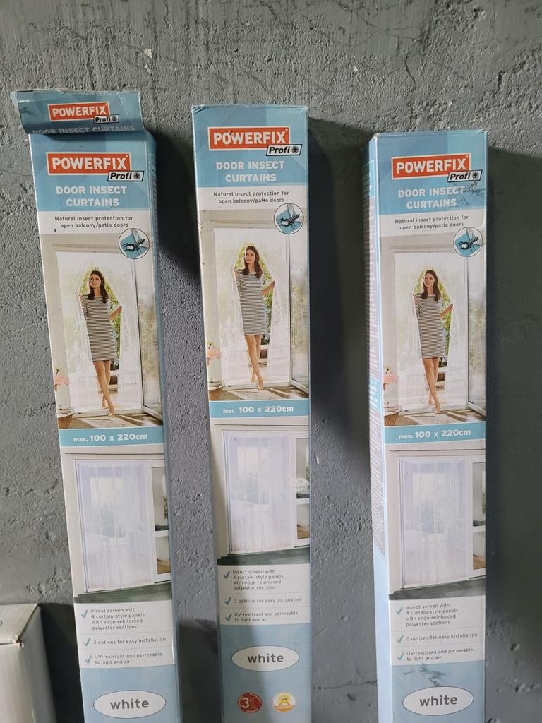 3x Hor gordijn Powerfix Profi Lidl - Insectenwerend, Ophalen, Nieuw