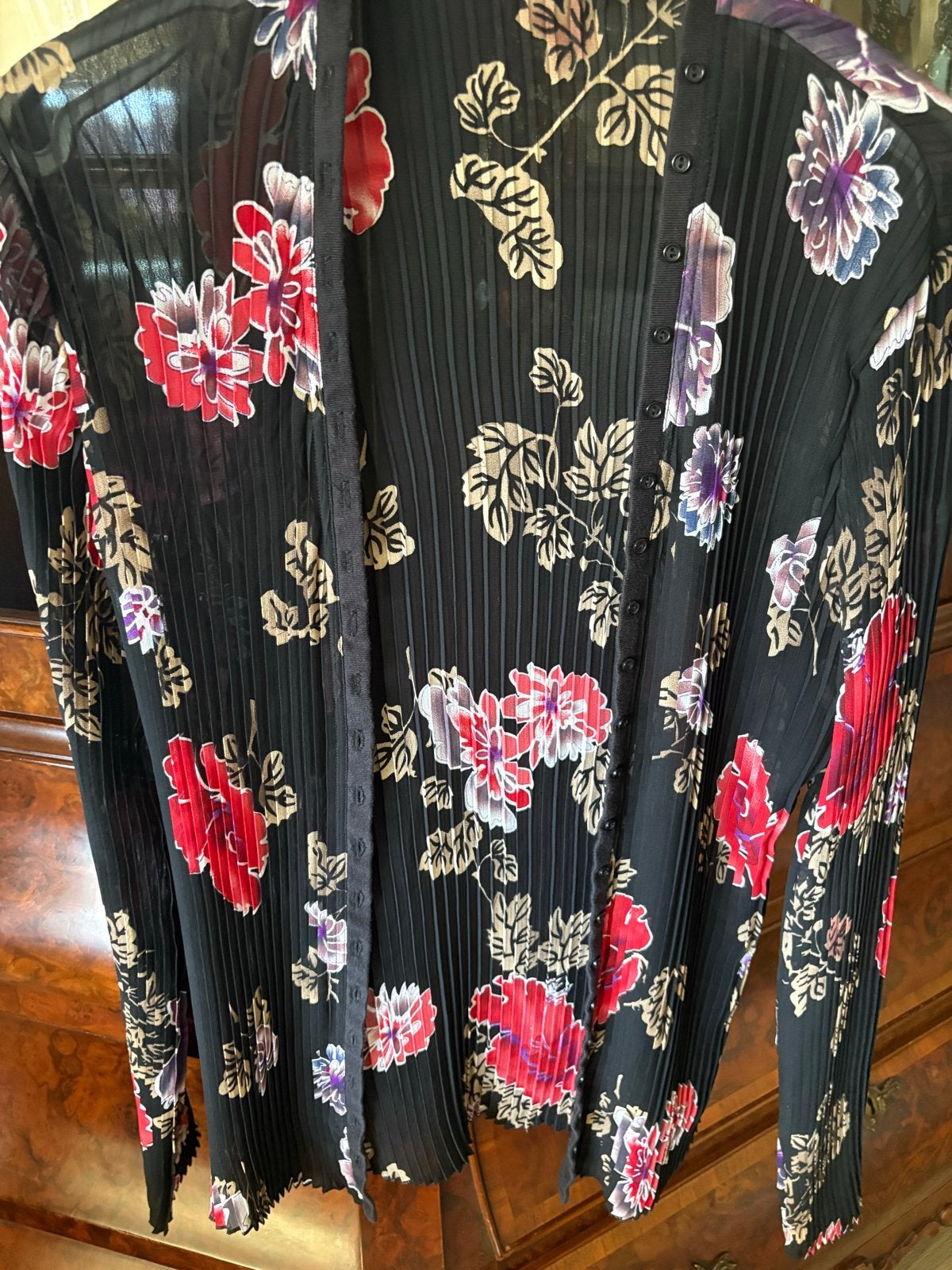 Mango XL bloemenprint vest, Ophalen of Verzenden, Gedragen, Maat 46/48 (XL) of groter, Zwart
