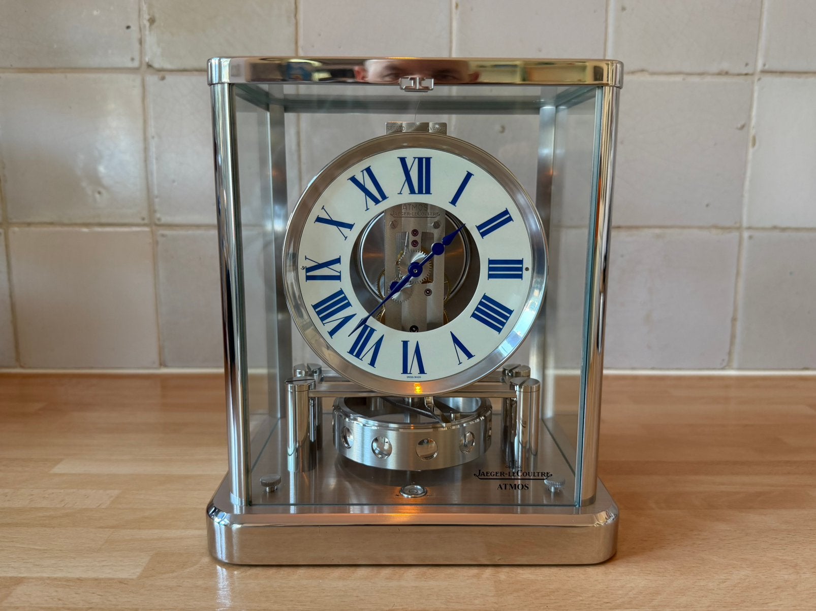 Prachtige Jaeger LeCoultre Atmos Caliber 560 Q5102201 Klok, Ophalen of Verzenden